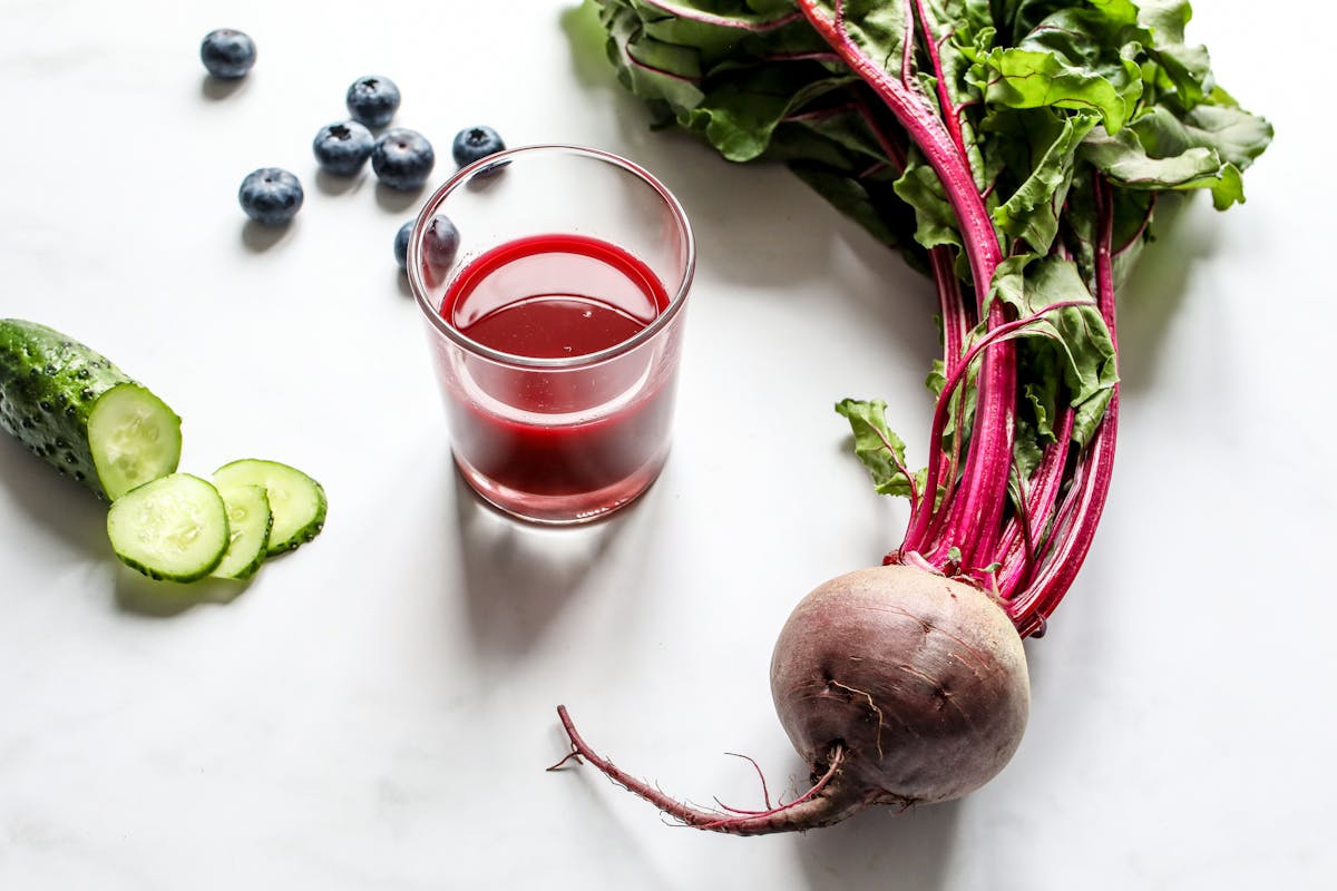Fresh beetroot and vegetable juices for liver detox